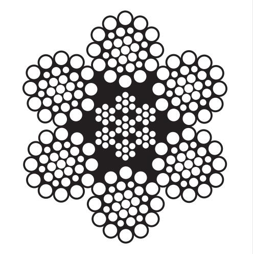 不锈钢丝绳6*31SW-IWRC结构技术参数